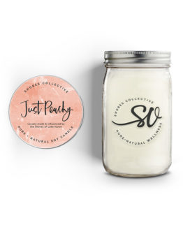 Just peachy soy candle
